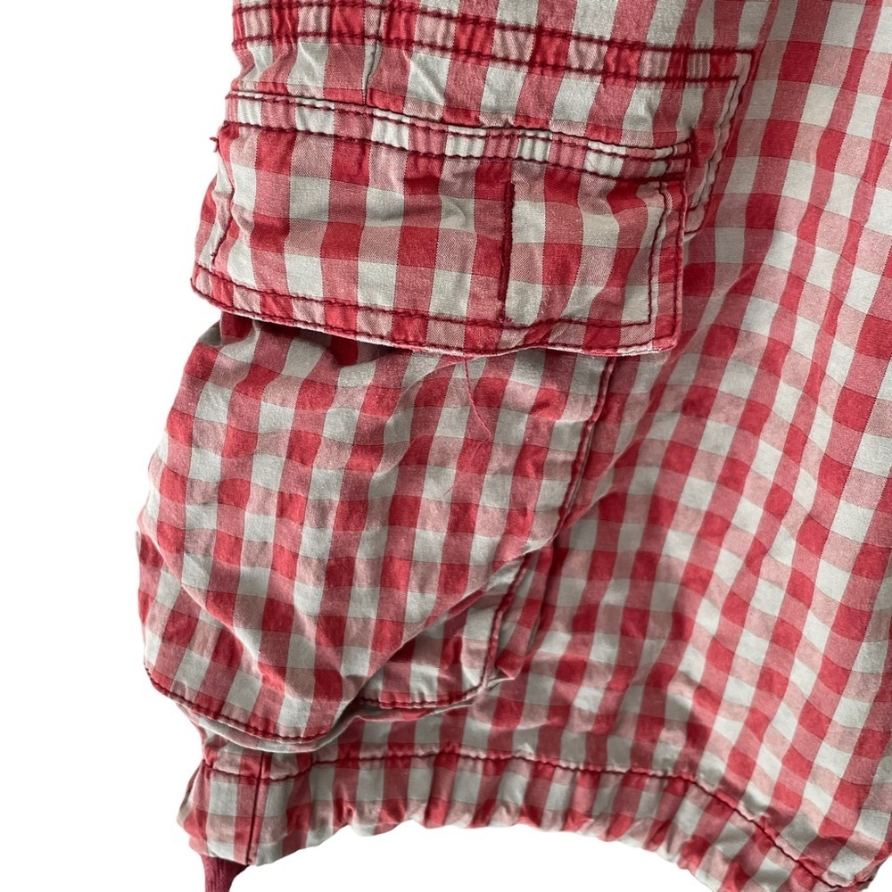 RODD & Gunn Red and Grey Check Cargo Utility Shorts - Picture 6 of 9